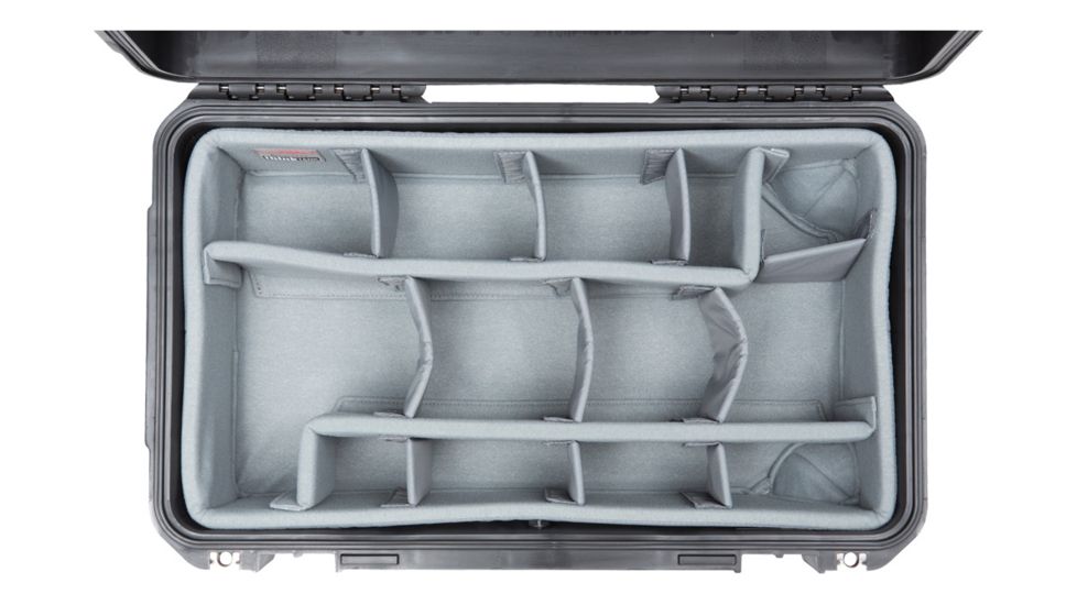 SKB Cases iSeries Case w/Think Tank Designed Photo Dividers and Lid Organizer, Black, 19.5in x 10.5in x 6in 3i-2011-8DL