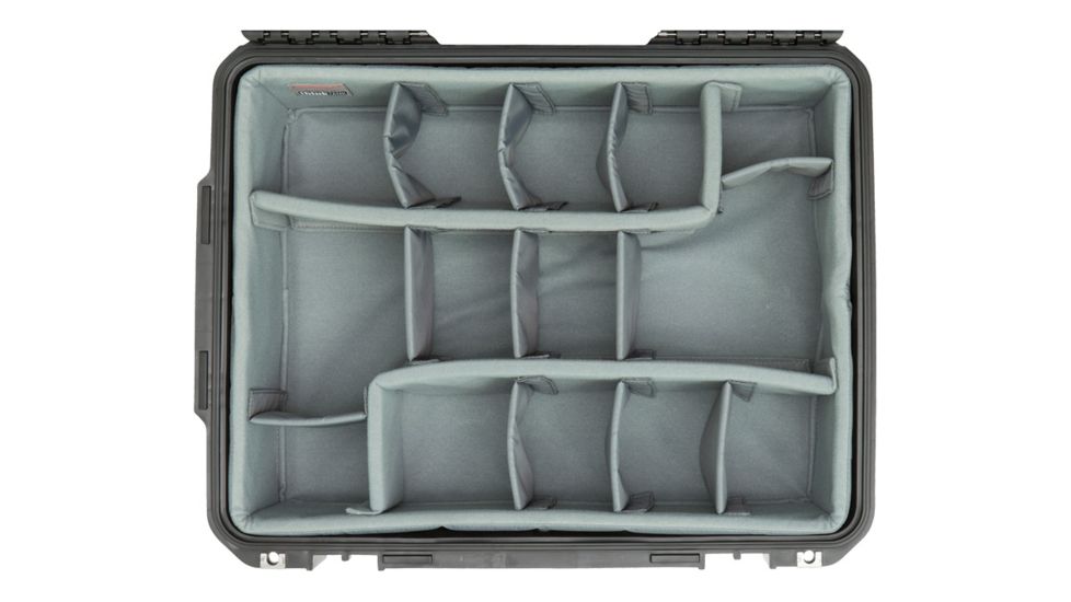 SKB Cases iSeries Case w/Think Tank Designed Photo Dividers and Lid Organizer, Black, 19.5in x 14.5in x 5.5in 3i-2015-7DL