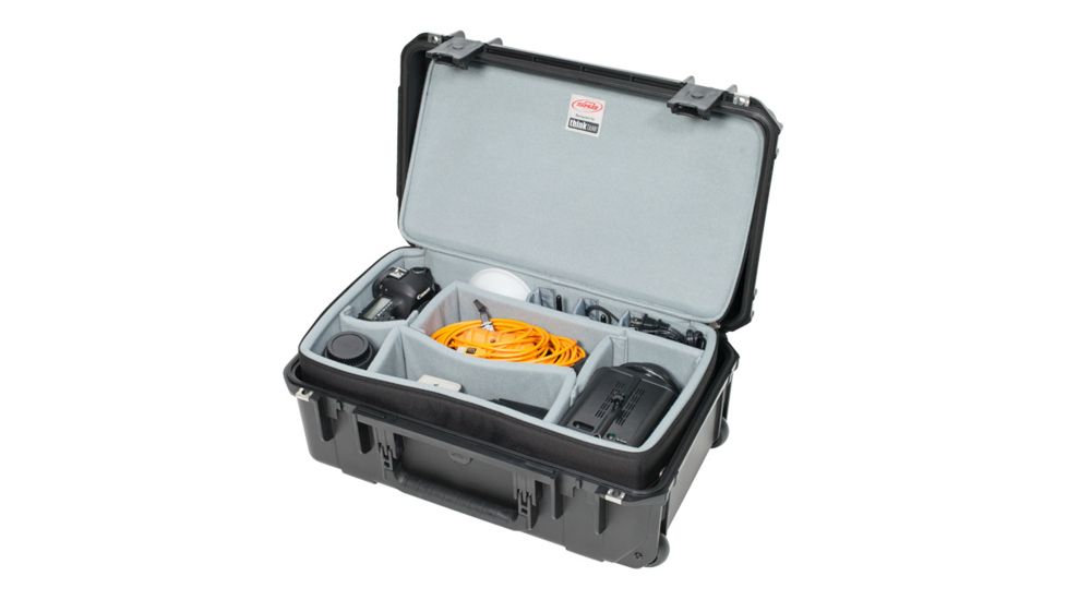 SKB Cases iSeries Case w/Think Tank Designed Zippered, Removeable Divider interior, Black, 19.5in x 10.5in x 7in 3i-2011-7DZ
