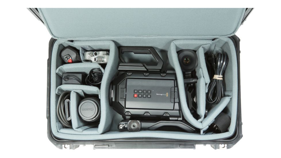 SKB Cases iSeries Case w/Think Tank Designed Zippered, Removeable Divider interior, Black, 19.5in x 10.5in x 7in 3i-2011-7DZ