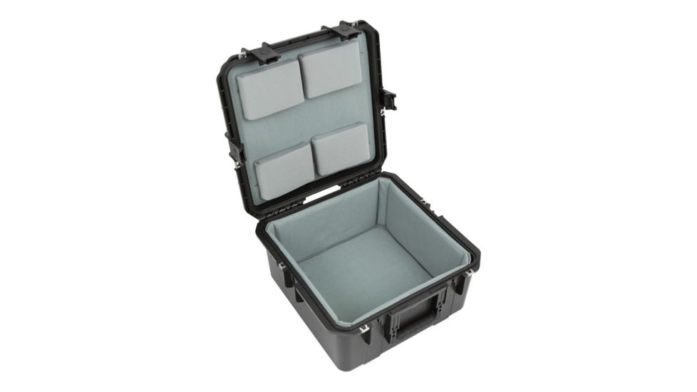 SKB Cases iSeries Waterproof Utility Case w/Padded liner, Black, 16in x 16in x 8.5in 3i-1717-10LT