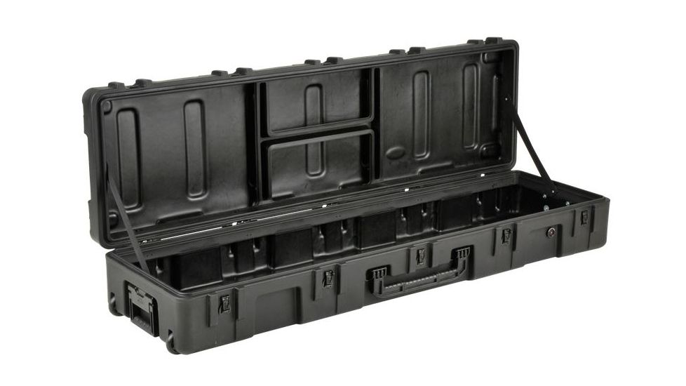 SKB Cases R Series 6416-8 Waterproof Utility Case with Wheels, Black, 64 3/4&quot; x 18 1/4&quot; x 10&quot; 3R6416-8B-EW