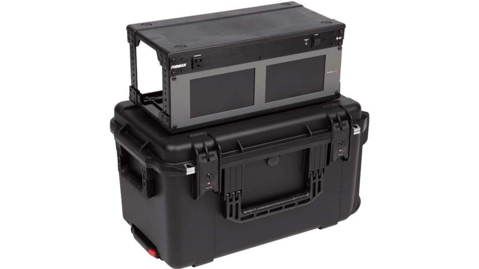 SKB Cases Seres Case W/Removeable 4U Injecton Molded 9in Deep Rack Cage, Tsa Latches, Wheels, 3I-2213M124U