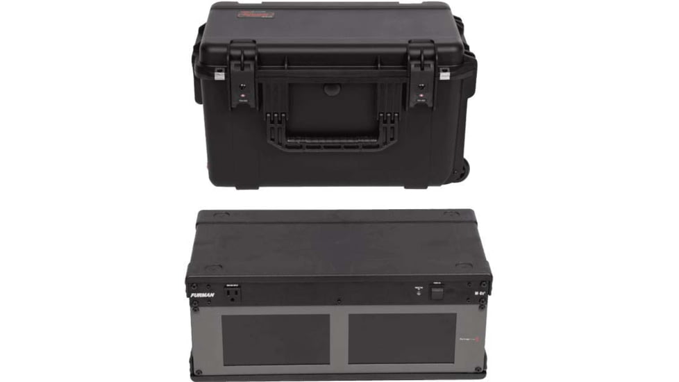 SKB Cases Seres Case W/Removeable 4U Injecton Molded 9in Deep Rack Cage, Tsa Latches, Wheels, 3I-2213M124U