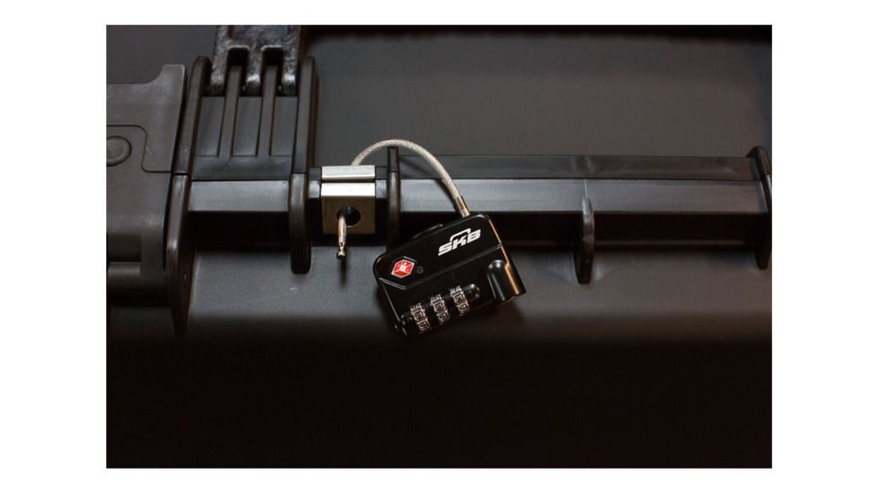 SKB Cases TSA Cable Combination Padlock,Black,5x5x1in 1SKB-PDL-C