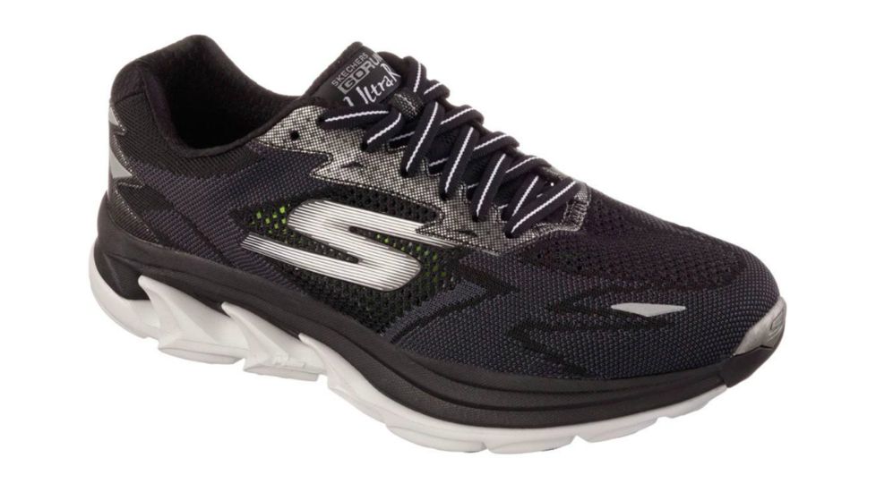 Skechers GoRun Ultra R Road Running Shoe - Men's-Black/Grey-Medium-13
