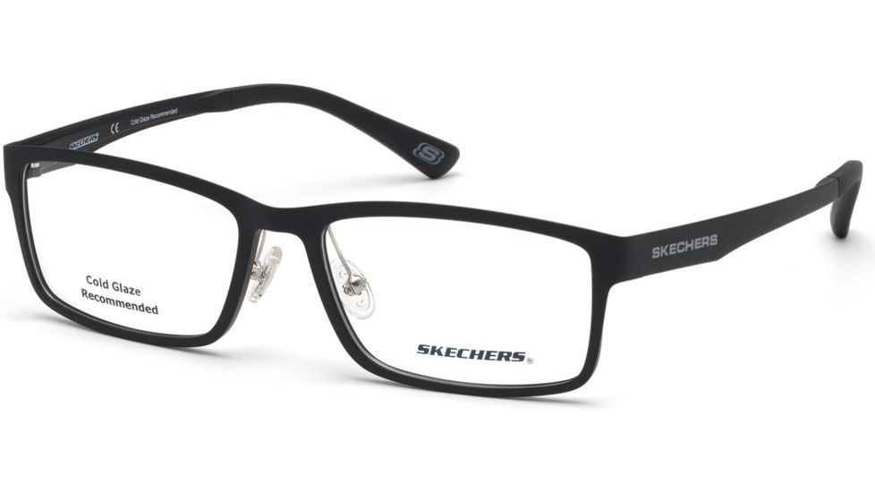 Skechers SE3225 Eyeglass Frames - Matte Black Frame Color, Matte Black Lens Color