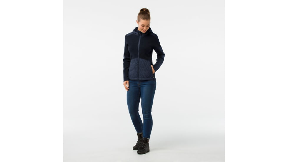 Smartwool Ski Ninja Full Zip Sweater-Women's, Deep Navy Heather, Small, SW000340108-S