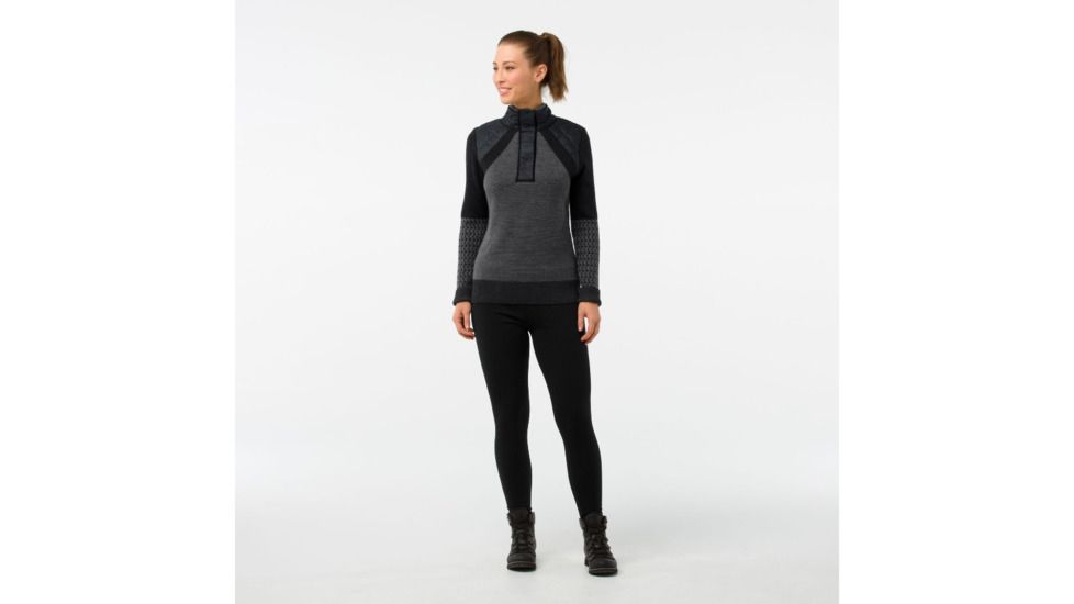 Smartwool Ski Ninja Pullover Sweater-Women's, Black, Extra Small, SW000318001-XS