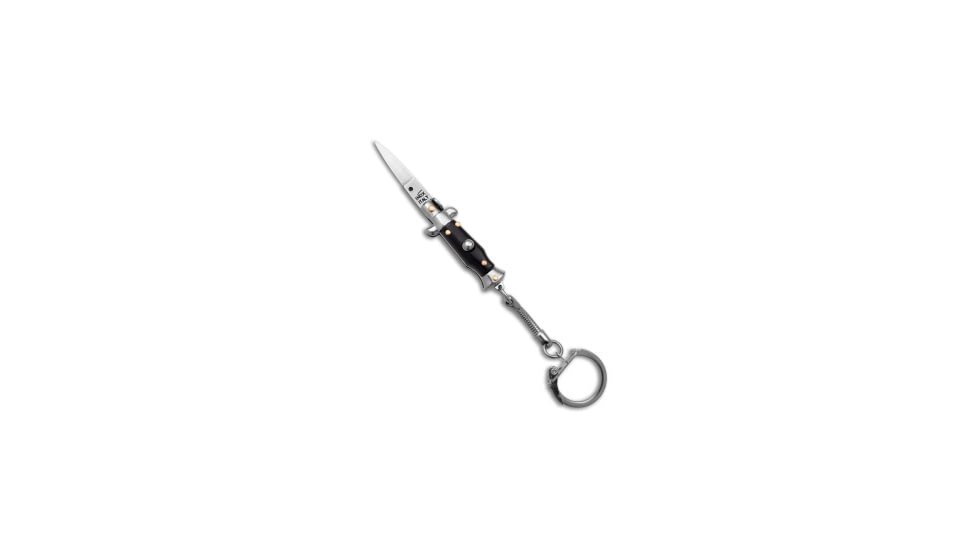 SKM 2.75 Keychain Stiletto, Black Handle, Black/Steel, 2.75 inch, BHQ-51045