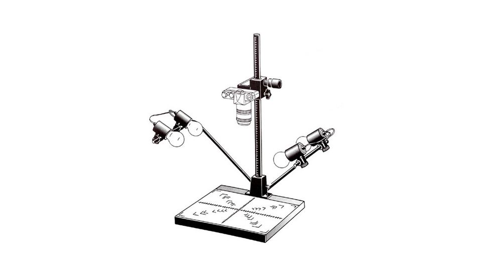 Sky Track Rail System IFF Mini Repro Copy Stand With Light (Ff1190+Ff2304Y110) FF1194USA