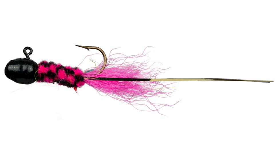 Slater's Jigs Double Trouble Jig, 1/16 oz, #4 Hook, Black/Black/Pink/Pink, D4477T-16
