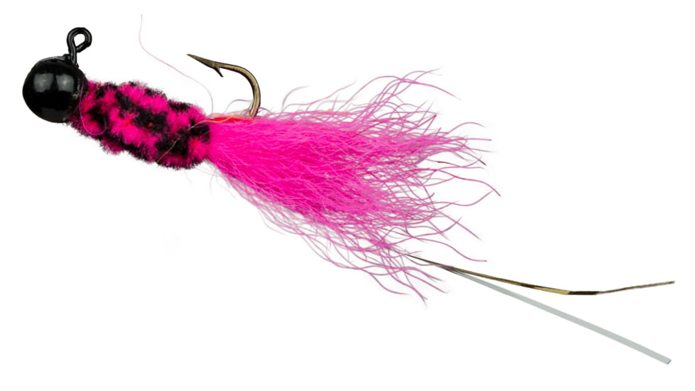 Slater's Jigs Double Trouble Jig, 1/32 oz, #6 Hook, Black/Black/Pink/Pink, D4477T-32