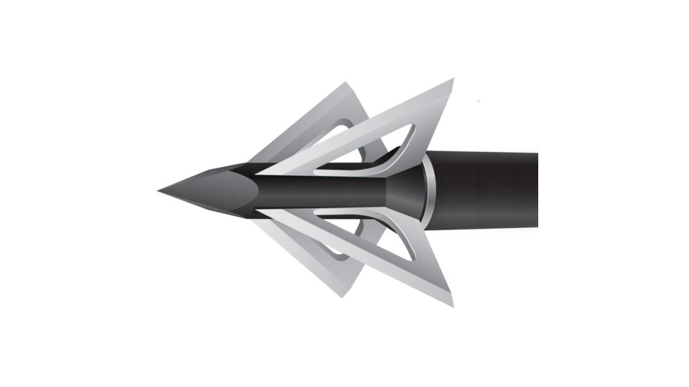Slick Trick Magnum Broadhead Stainless Steel 100 grain, Silver, Pack of 3, 17STPRO3100M