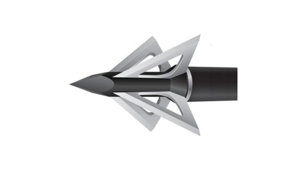 Slick Trick Magnum Broadhead Stainless Steel 125 grain, Silver, Pack of 3, 17STPRO3125M