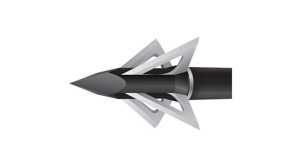 Slick Trick Magnum Broadhead Stainless Steel 125 grain, Silver, Pack of 3, 17STPRO3125M