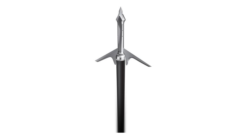 Slick Trick Raptor Trick Stainless Steel Broadhead 100 grain, Silver, Pack of 3, 17STRPTR100