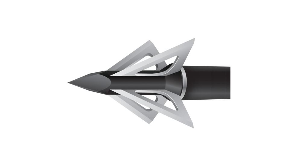 Slick Trick Standard Broadhead Stainless Steel 100 grain, Silver, Pack of 3, 17STPRO3100S