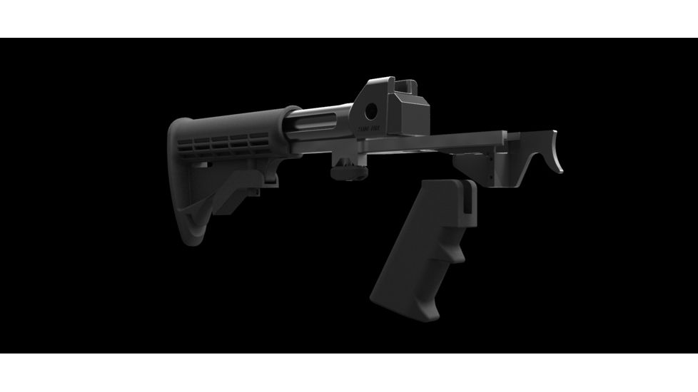 Slide Fire Solutions SSAK-47 Hybrid AKM Bump Fire Stock for AK-47s, Ambi, Black 10-1000-AKM