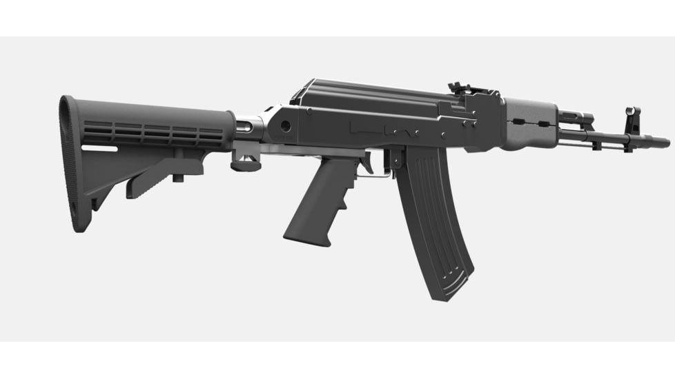 Slide Fire Solutions SSAK-47 Hybrid AKM Bump Fire Stock for AK-47s, Ambi, Black 10-1000-AKM