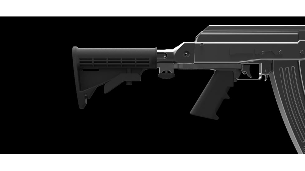 Slide Fire Solutions SSAK-47 Hybrid PAP Bump Fire Stock for AK-47s, Ambi, Black 10-1000-PAP