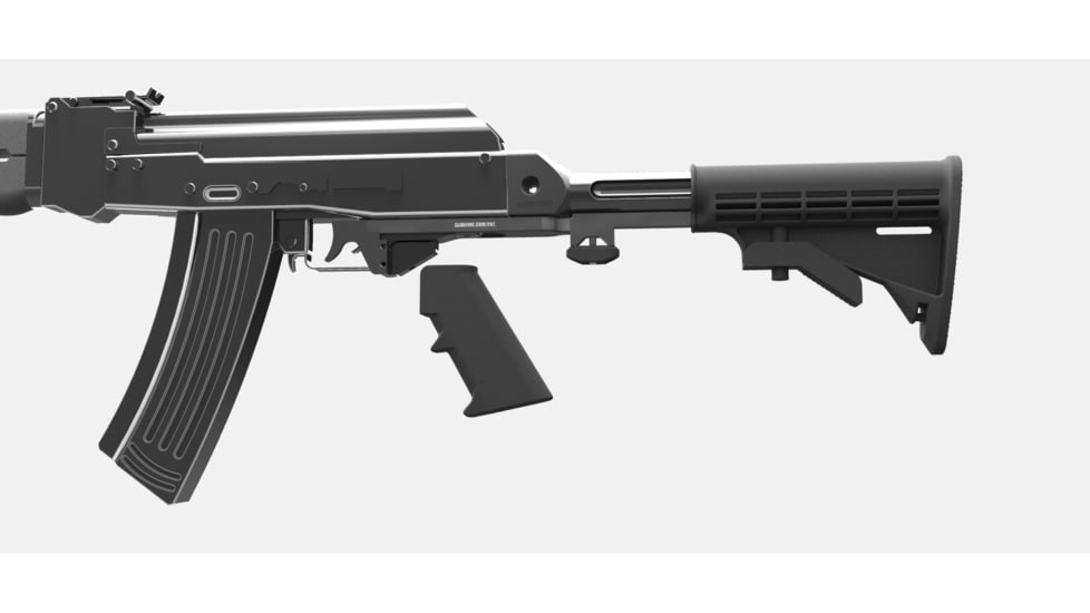 Slide Fire Solutions SSAK-47 Hybrid PAP Bump Fire Stock for AK-47s, Ambi, Black 10-1000-PAP