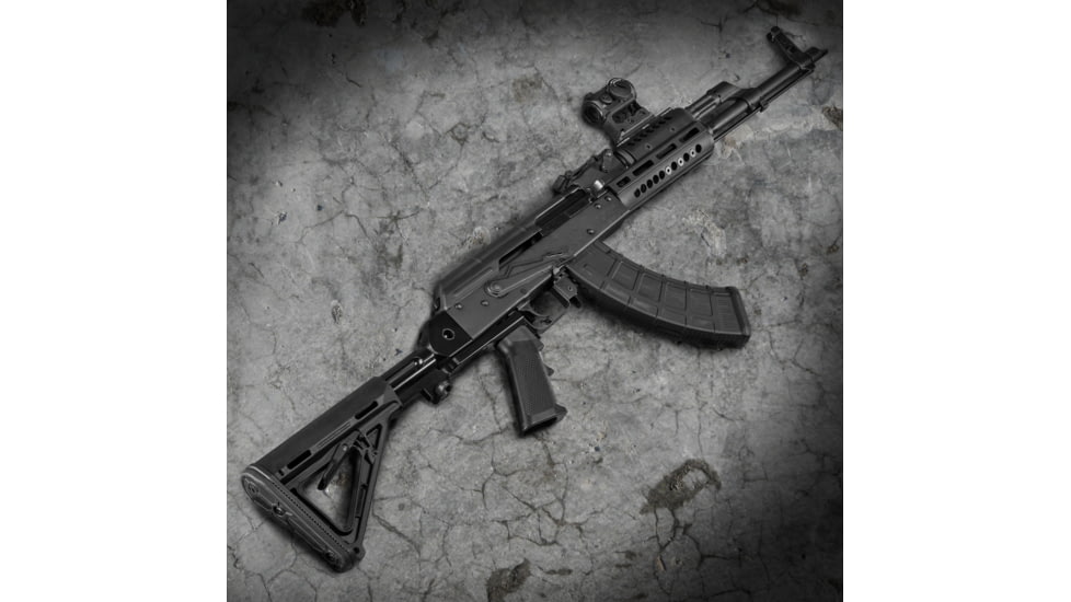 Slide Fire Solutions SSAK-47 Hybrid AKM Bump Fire Stock for AK-47s, Ambi, Black 10-1000-AKM