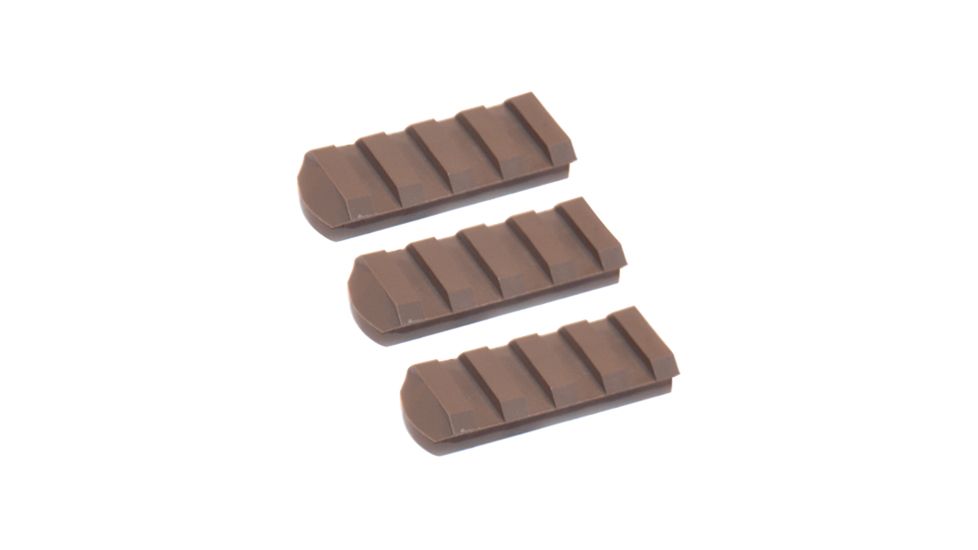 Slide Fire Solutions Rail Pack Includes Three 4 Slot Rail Sections 1.92 Inches Dark Earth