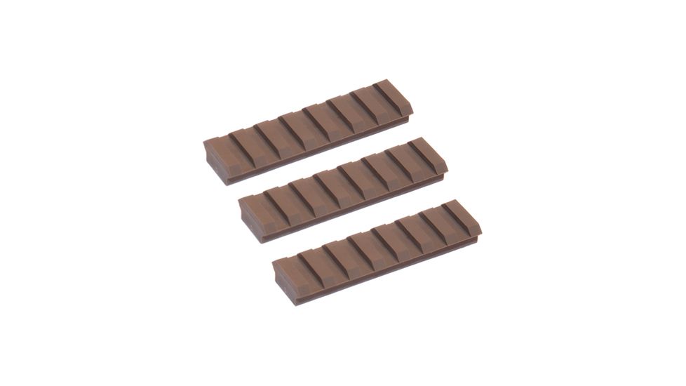 Slide Fire Solutions Rail Pack Includes Three 7 Slot Rail Sections 2.94 Inches Dark Earth