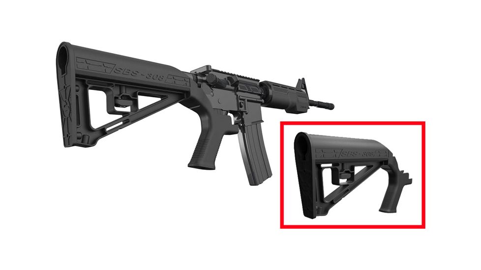 Slide Fire Solutions Slide Fire Stock Sbs-308 Sbs Black Fits Armalite Ar-10