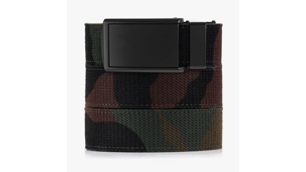SlideBelts Canvas Belt, Camo/Matte Black, Up to Size 48 Waist CANV-CAMO