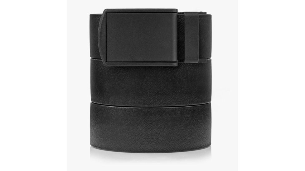 SlideBelts Survival Belt, Black Strap-Matte Black Buckle, 55in Long, 1.5in Wide SURVBELT-BLKMATTBLK-48