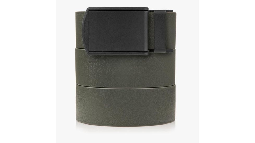 SlideBelts Survival Belt, Olive Drab Strap-Matte Black Buckle, 55in Long, 1.5in Wide SURVBELT-OLVMATTBLK-48