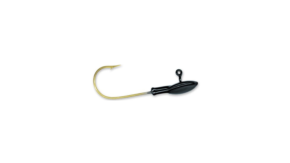 Slider Original Flat Head, 1 1/4in, 1/16 oz, Sz 2 Hook, Black 4/Pack, SH116