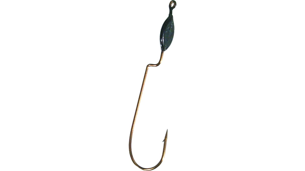 Slider Snagless Weedless Head 2.31in, 1/16 oz, Black, 4/Pack, WSH16