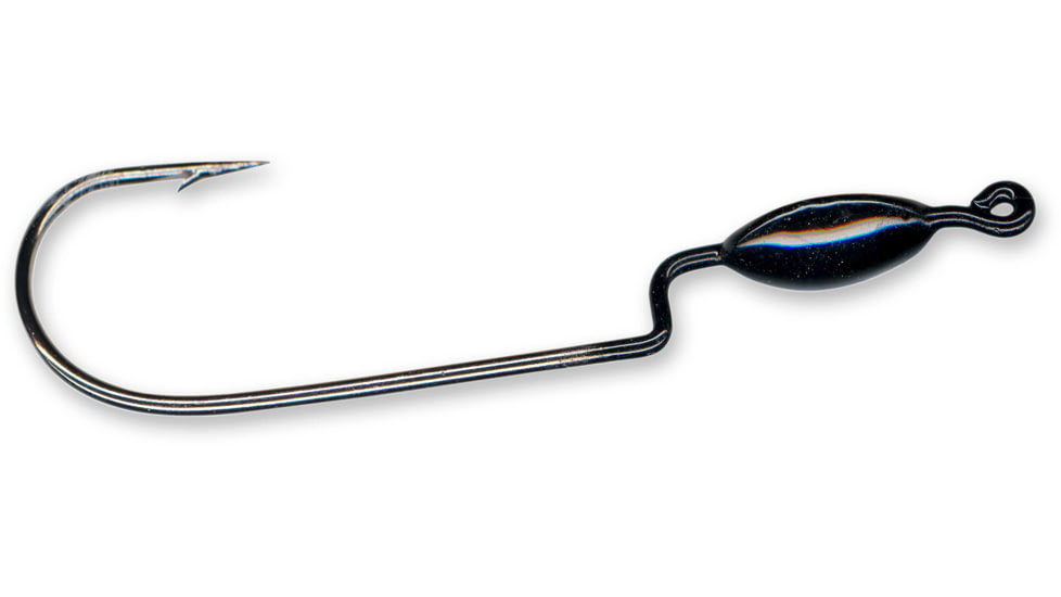 Slider Snagless Weedless Head 2.31in, 1/8 oz, Black, 4/Pack, WSH8