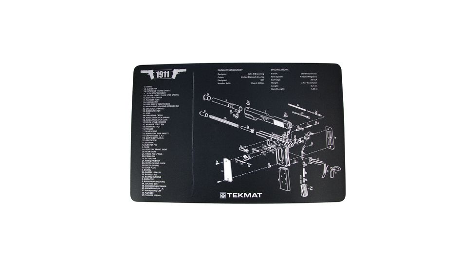 Slip 2000 Blueprint Gun Cleaning Mat 11x17 Inches For 1911