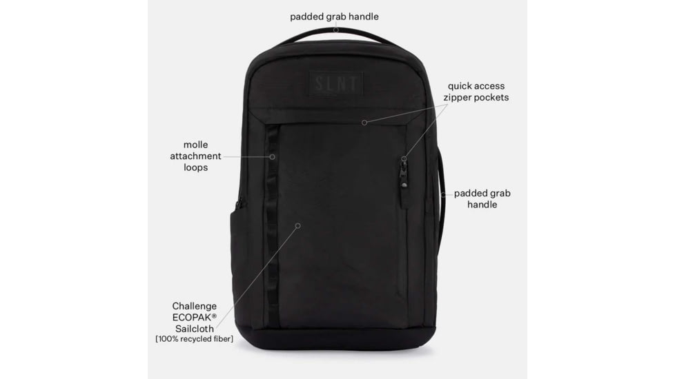 SLNT E3 Faraday Backpack, Black, 23L, SPB-EDC-01