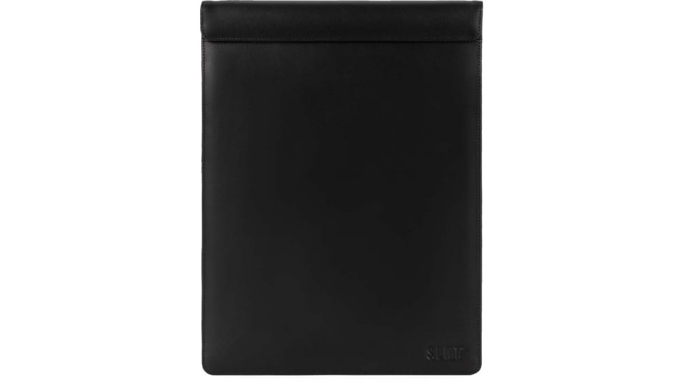 SLNT Faraday Phone Sleeve, Black Leather, Extra Large, SPS-XLBL