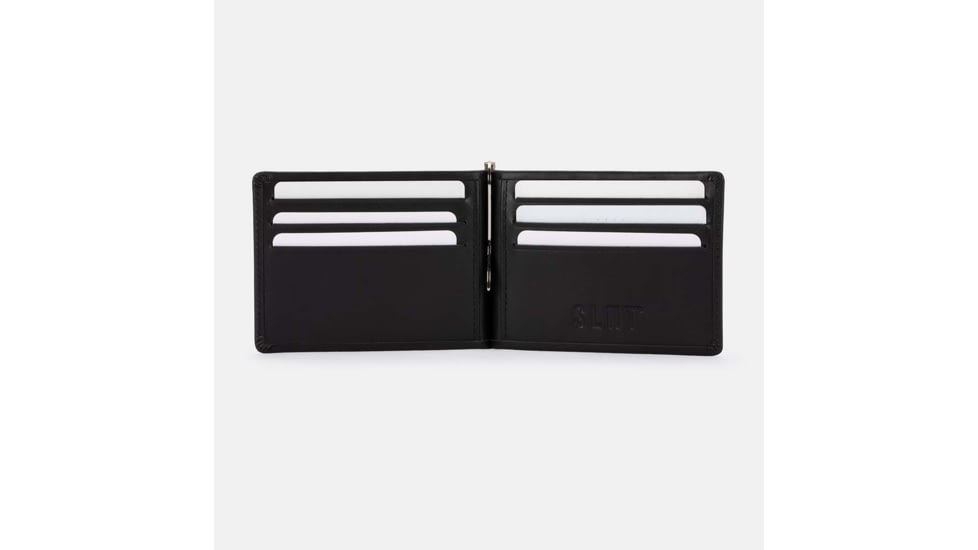 SLNT RFID Money Clip BiFold Wallet, Black, SPW-BFMCBL