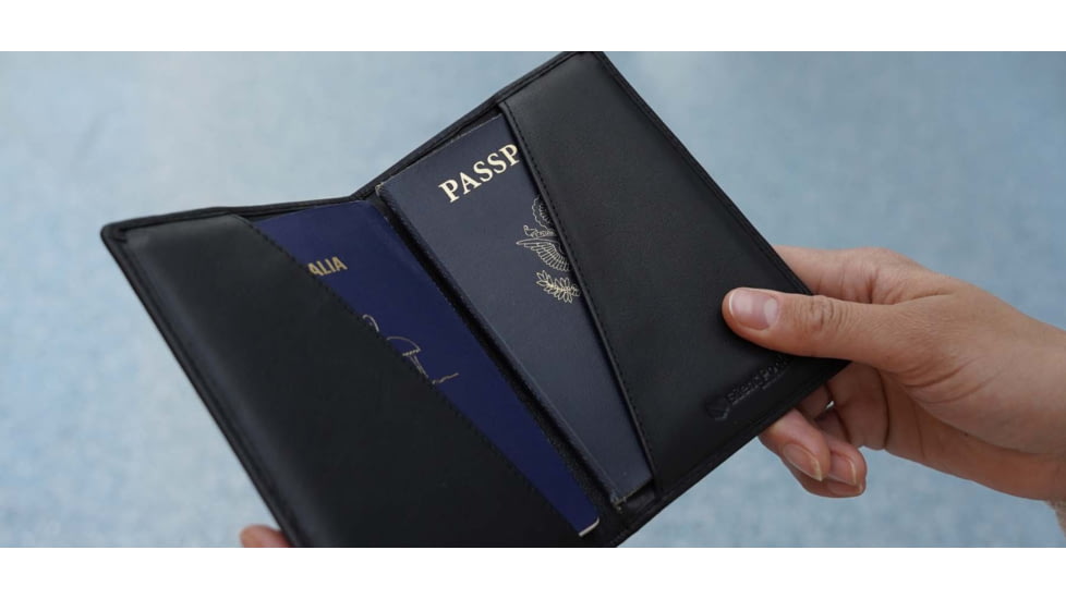 SLNT RFID Passport Wallets, Black, SPW-V2SPBL