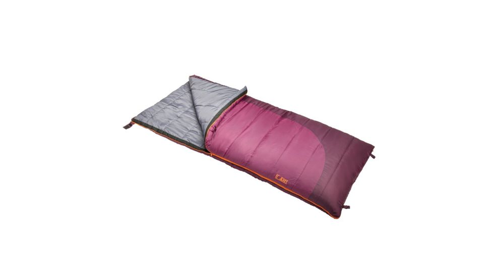 Slumberjack Jenny 0 Womens Reg RH Sleeping Bag, 80 x 34 in, Purple, 51720818RR