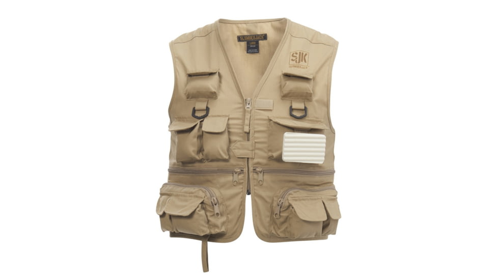 Slumberjack Lure 26 Pocket Flight Vest - Youth, Khaki, Medium, 58750320KH-MD