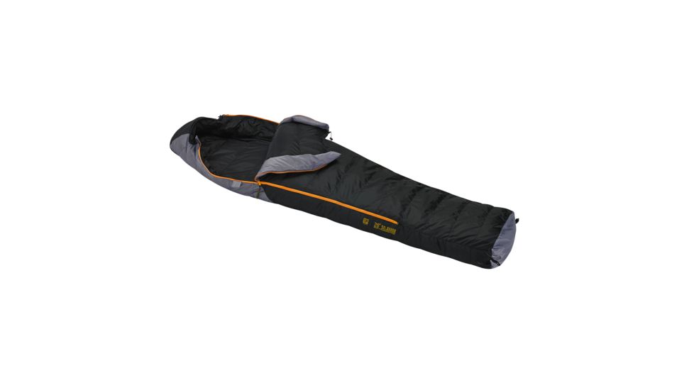 Slumberjack Sojourn 20 Deg 550F Long Dual Zipper, Black &amp; Gray, long 51734416-DL
