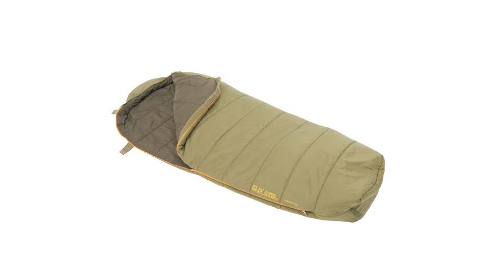 Slumberjack Up Wind 20 Sleeping Bag, Long, 84 in X 35 in, Green, 51733319LL