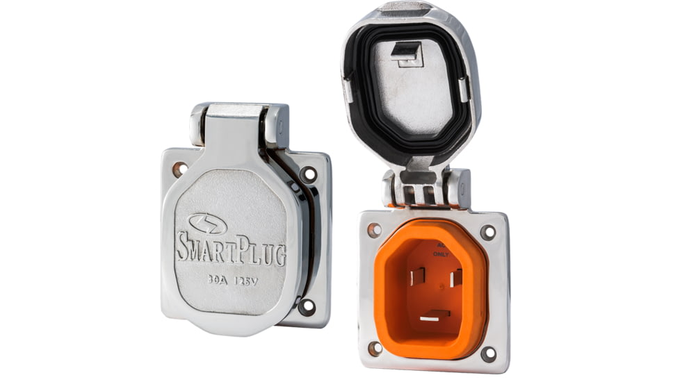 SmartPlug 30 Amp Inlet w/Stainless Steel Cover/No Thermostat - Boat &amp; RV Side 59050