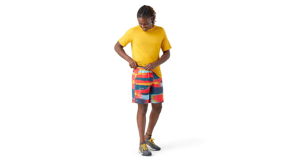 Smartwool Active Lined 8in Short - Mens, Carnival Horizon Print, Large, SW016966L551-L