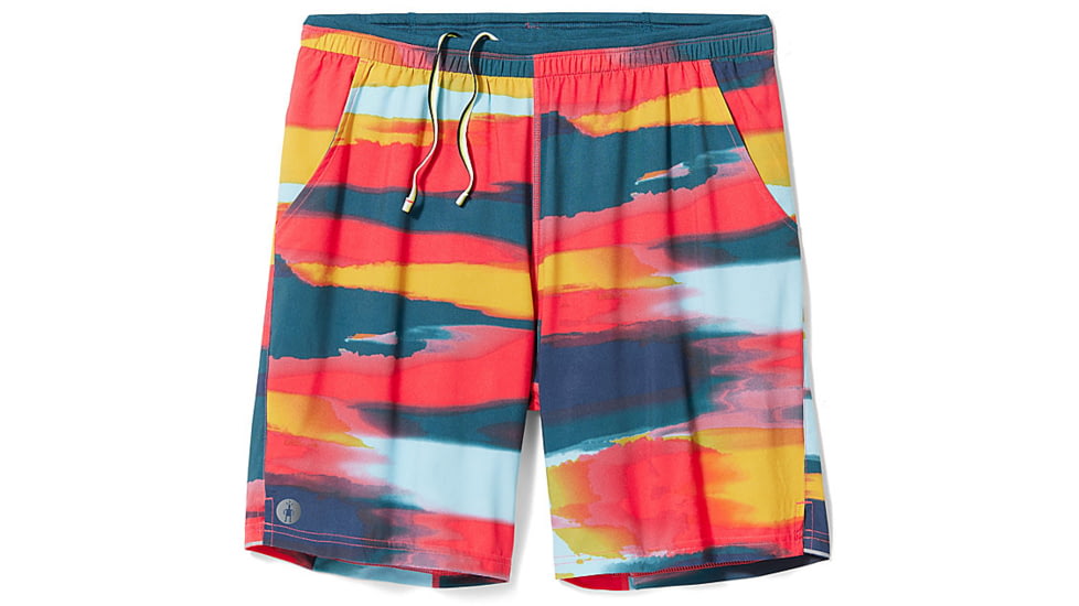 Smartwool Active Lined 8in Short - Mens, Carnival Horizon Print, Large, SW016966L551-L
