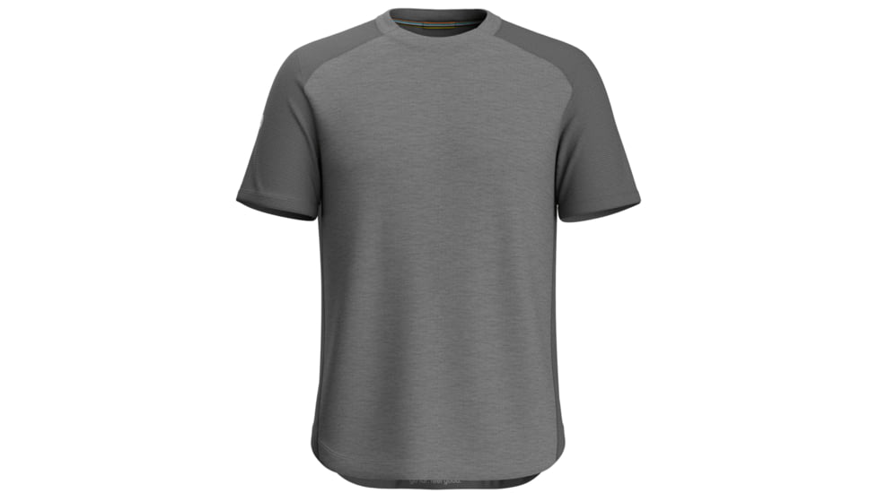 Smartwool Active Mesh Short Sleeve Tee - Mens, Light Gray Heather, 2XL, SW0022935451XXL