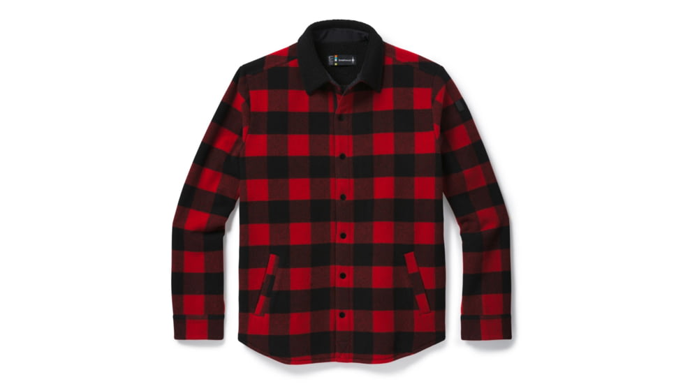 Smartwool Anchor Line Sherpa Shirt Jacket - Mens, Crimson, 2XL, SW019040151-XXL